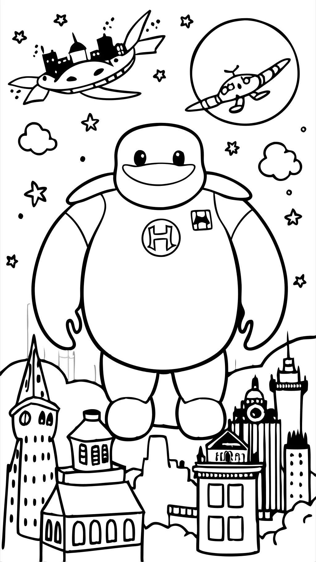 Páginas para colorear de Big Hero 6